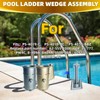YUEERIO Pool Ladder Anchors Corrosion Resistant 316 Stainless Steel Inground