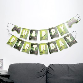 Happy Birthday Banner Game Player Birthday Decorations, Bunting Banner for Party Decorations, for Kids Birthday