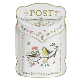 SenJchicwd Wall Mount Mailboxes for Outside Mailbox Vintage Mailbox Wall Mount Outside Antique Style Nostalgic Charm Home Decor Mail Boxes Vintage Box Metal Mailbox