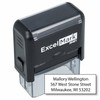 ExcelMark Custom Self Inking Rubber Stamp - Home or Office