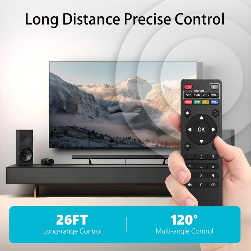 ZWP Replacement Remote Control Compatible for MXQ PRO 4K Smart