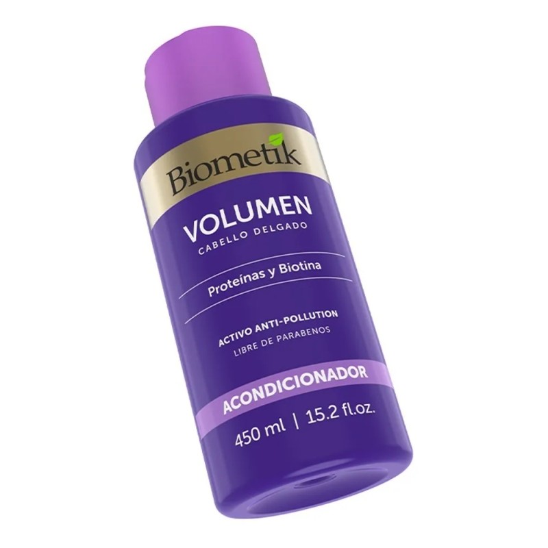 Biometik Acondicionador Volumen Con Proteínas Y Biotina