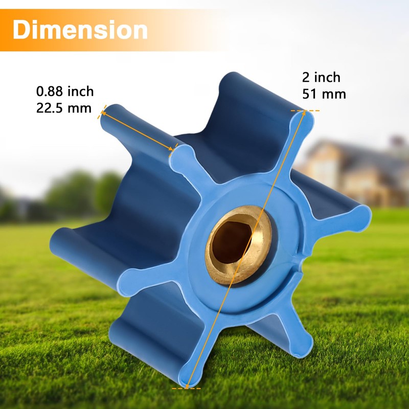RUHUALIFE Upgraded Impeller & O-Ring Kit Compatible with Milwaukee M18