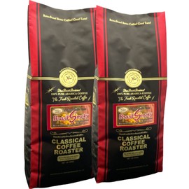 Coffee Beans 80 Cup Set, Brazil Smoky Blended Coffee, 2 LB (16.9 oz (454 g) x 2 Bags), Coarse Grind, 100% Arabica Coffee Beans