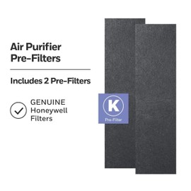 Honeywell Household Odor & Gas Reducing Pre-filter, 2 Pack, Black