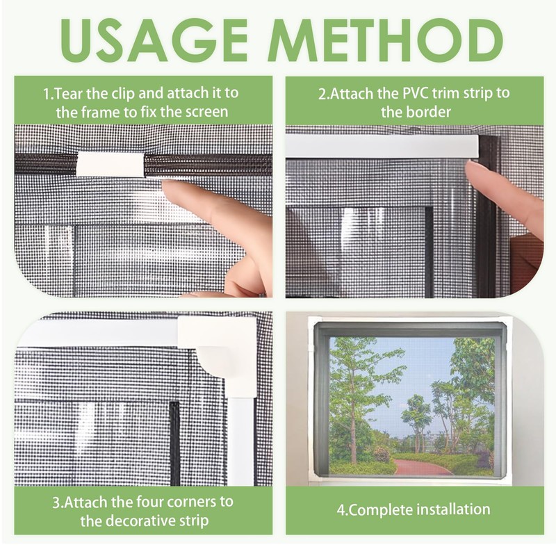 2 Sets Acrylic Window Screen Corners Accessories Applicable to All