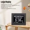 8inch Digital Day Calendar Clock Alarm Reminders 8 Languages Large