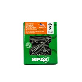 SPAX #10 x 3 Exterior Flat Head Deck Wood Screws Construction Torx T-Star Plus (335 EA) 5 LB Bit Included Rust Resistant