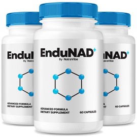 (3 Pack) EnduNAD – Daily Cellular Energy Formula with a Clean, Natural Blend to Help Maintain Focus, Clarity & Inner Balance | Gentle, Easy-to-Swallow Pills for Recharged Body (180 Capsules)