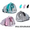 LAIRIES Dual Expandable Cat Backpack Carrier Polarized Front & Back