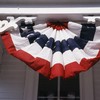 1.5x3Ft USA Patriotic Pleated Fan Flag - 6PCS American US