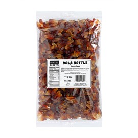 Kervan Candy Bebeto Cola Bottles - Soft & Sweet Gummy Candy Bulk for Kids, Gift Snacks and Parties - Kervan Cola Bottle Gummies Big Party Size Bag (5 lbs)