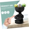 iplusmile Sitting Human Shaped Ceramic Flower Pot Creative Desktop Planter
