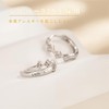 Women's Zircon 925 Silver Earrings, Hypoallergenic Hoop Earrings, Small Size,