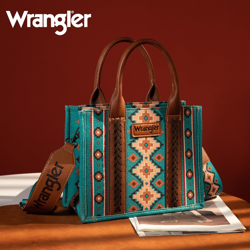 Wrangler Turquoise Aztec Small Handbag