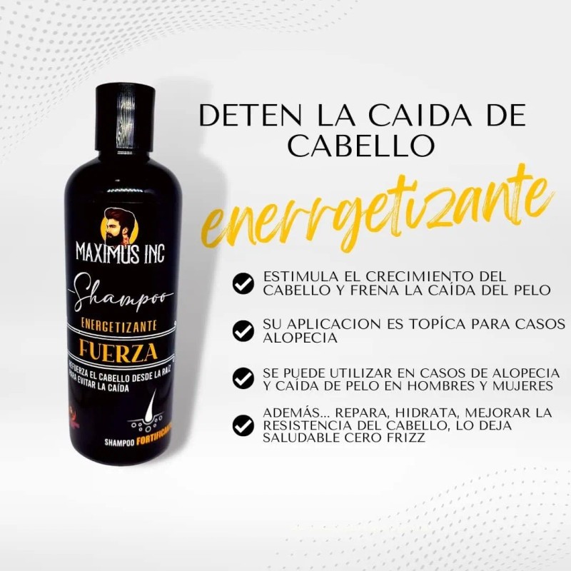 Shampoo Anticaída Hombre Fuerza Crecimiento Hombre 500ml mx