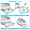 PWEZON Disposable Litter Box Liners, 50 pcs Super Absorbent Training