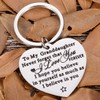 Granddaughter Keychain Gifts for Valentine Graduation from Grandma Grandpa to