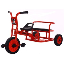 Kids Tricycle for Preschool Playground, Daycare Toddler Tandem Trike, Children Double Seat Bike with Passenger Seat, Outdoor Playground Equipment Tricycles