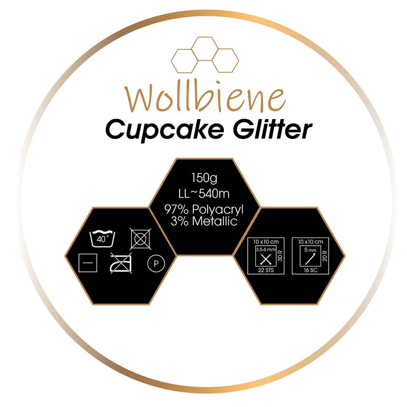 Cupcake Glitter Simli 150 g Knitting Wool 150 g Wool
