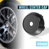 X AUTOHAUX 4 Pcs 60mm Dia Black 5 Clips Automotive