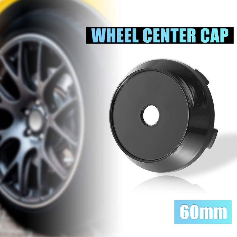 X AUTOHAUX 4 Pcs 60mm Dia Black 5 Clips Automotive