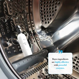 Bayes Washing Machine Cleaner & Deodorizer - Cleans and Eliminates Odors for Fresh Smelling Laundry - 24 ounces, 2 Pack