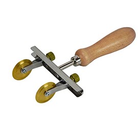 ELETTRO CENTER Art.441 Adjustable Pasta Cutter with 2 Smooth Brass Blades