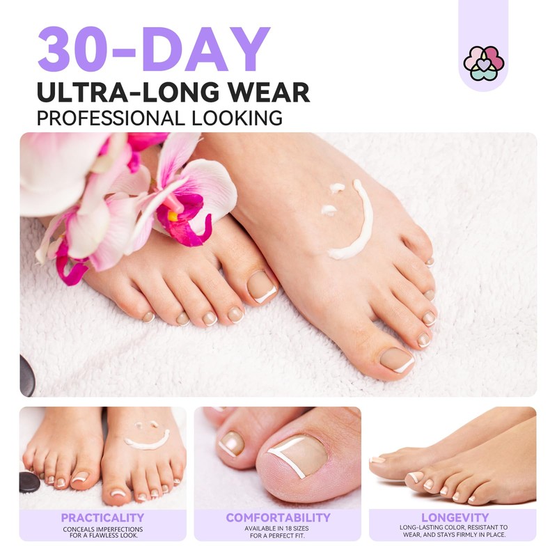 SSProTip X™ 4.0 Saviland 216 Pieces Gel X Toenails 18