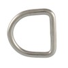 BOOTSTEILE BRAUER Pack of 5 D-Ring Welded, Polished, Diameter 6