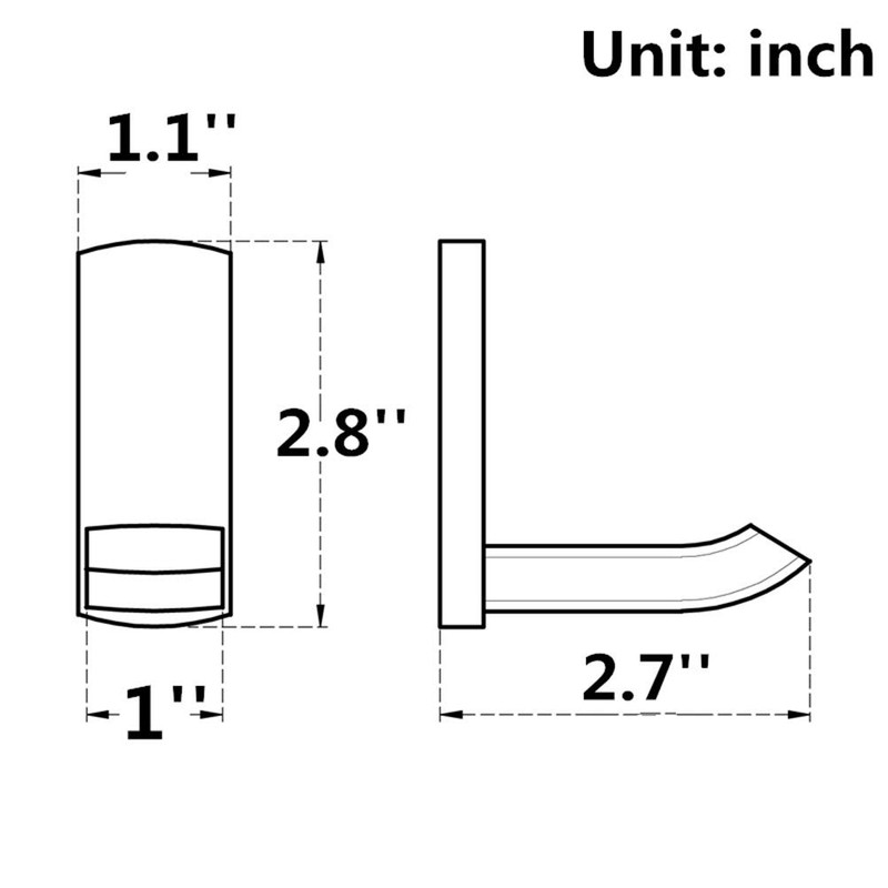 Aothpher 2 Pack Wall Mounted Copper Towel Robe Hook Bath