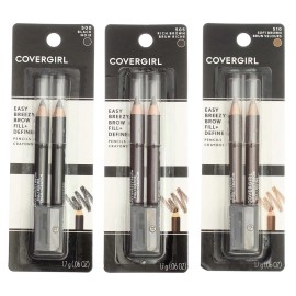 COVERGIRL ALL 3 pks CoverGirl Easy Breezy Brow Fill + Define X3（500.505.510）