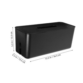 TEHAUX Cable Organizer Box Wall Mounted Cord Management for Office Home Detachable Design for Easy Cleaning Durable Material for Safe Storage for Tidy Spaces and Power Strip Organization