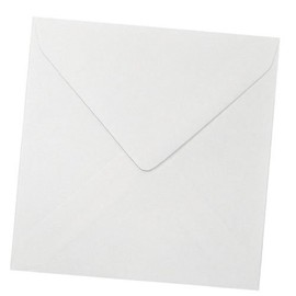 25 6" x 6" Square White Envelopes for Greetings Cards 155mm x 155mm FREE POST - 100gsm Premium Thickness