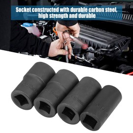 Set de zócalo de 5 piezas Twist, Tuercas Tuertas Tuercas de bloqueo de la rueda Tuerca del Extractor Removers 17 mm de 21 mm 22 mm de 22 mm para tuercas dañadas rotas