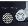 Trolley Assembly, Silent Roller Wheels for 1-3/4" Wide and 2-1/4"