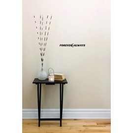 ForeverAlways Wedding Bride Groom Marriage Vows Forever Ring Engagement Flower Girl Roses Holiday Gift Decorating Girl Boy Bedroom Wall Decal Sticker - Size: 8 Inch x 26 Inch