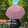 Weatherman Premium Collapsible Small Travel Umbrella Compact - Windproof, Resists