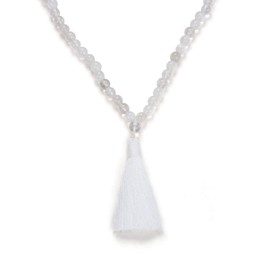 Yoga Necklace Jewellery Beads Long Tassel Necklace Jasper with 108 Mala Beads for Men or Women, Stone