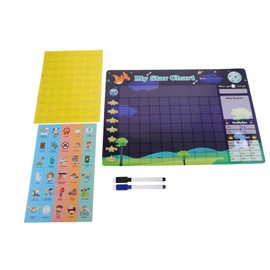 STOBOK Magnetic Habit Chart for Boy Girl Dry Erase Reward Board Potty Training Behavior Tracker Encourages Positive Habits Self-discipline for Home Use