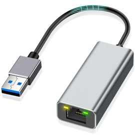 AXFEE USB to Ethernet Adapter, USB 3.0 to RJ45 1000Mbps Ethernet LAN Network Adapter, Suitable for Surface Pro 3, MacBook, Rasberry Pi etc. Compatible with Windows 10, Win 8.1, Linux, Wii, Wii U