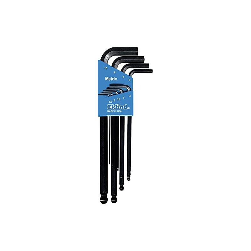 Eklind 13222 Llave Allen Allen de bola hexagonal, 22 piezas,