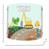 CreaDesign WA-1084, Bagger, Kinderzimmer Wandlampe personalisiert mit Namen, Nachtlicht/Schlummerlicht für