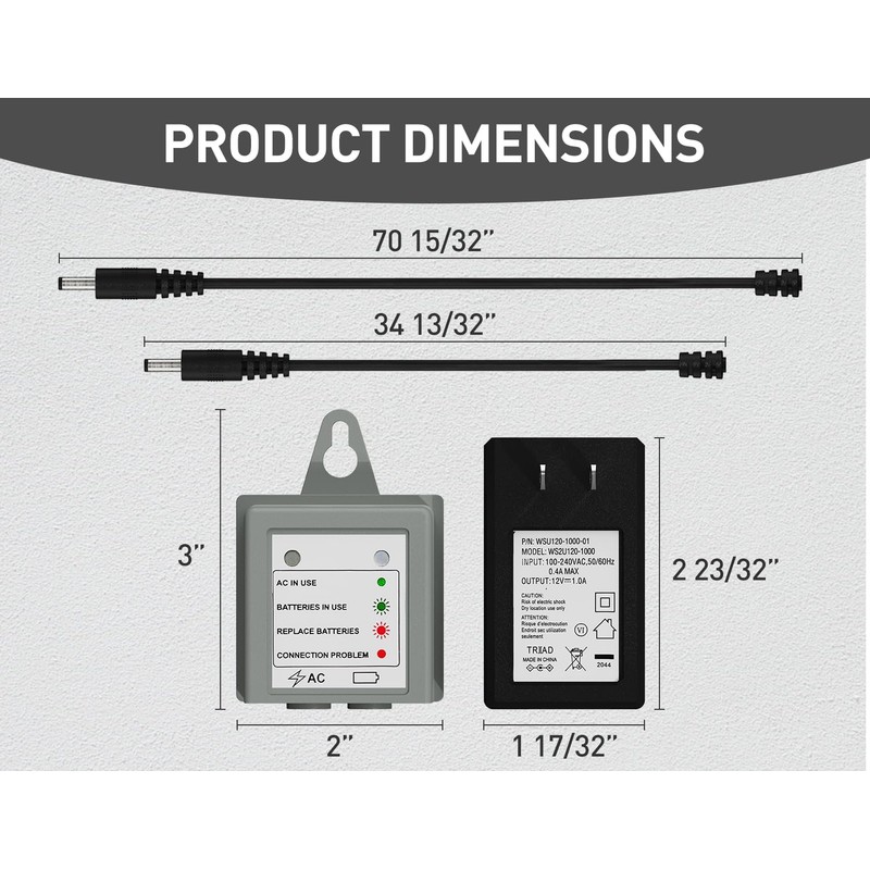 169031 Kit Compatible with Moen AC Power Cord Adapter Kit