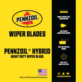 Pennzoil Hybrid Heavy Duty Wiper Blade, 16 inch, 872-16