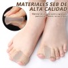 6 Pzs Separador Dedo Pies Gel Doble Bucle Corrector Juanete