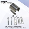 Elifecenter ID 2-1/2 Inch Lap Joint Butt Exhaust Clamp, Stainless