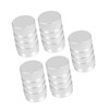A ABSOPRO Tire Valve Stem Caps, 17mm, Aluminum Alloy, Silver