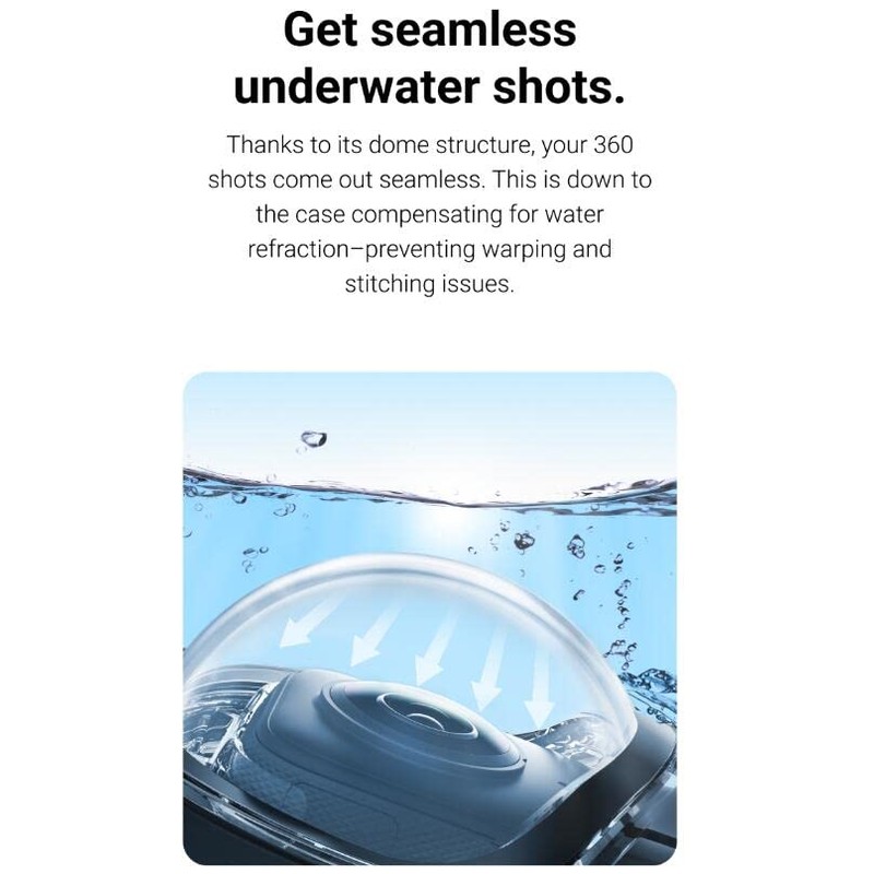 Insta360 X3 Waterproof Case / 45M Underwater Diving Protective Case