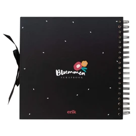 Grupo Erik Scrapbook Album Flowers Photo Album for Gluing 26 x 26 cm 40 Pages Photo Album for DIY White Pages Photo Album